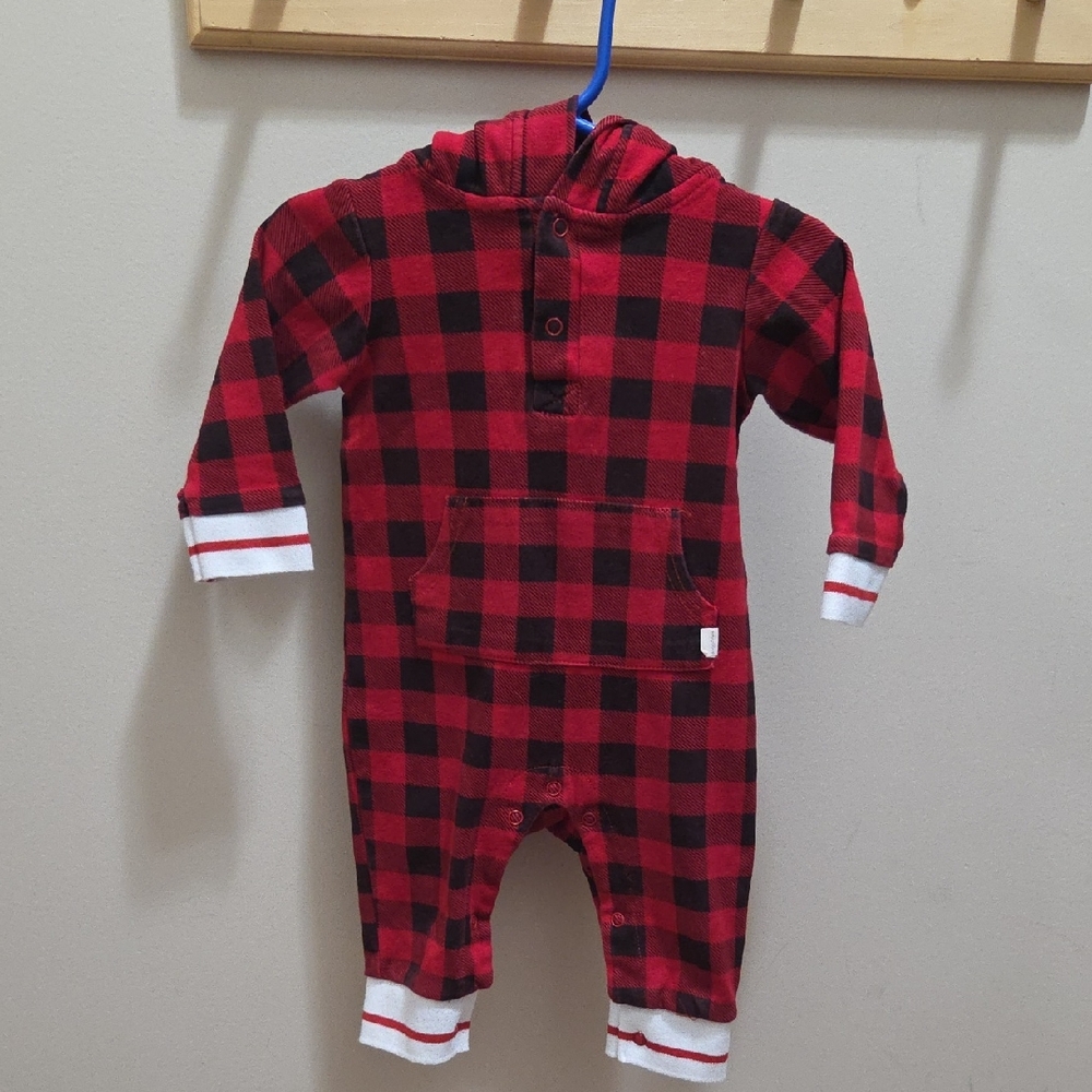 Red Plaid Kids One Piece By Snugabye